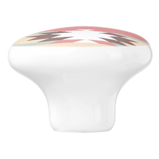 アステカ ネイティブアメリカン デザイン セラミックノブ (側面)