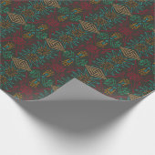 アステカ ネイティブアメリカン 幾何学的なライン模様 アート ラッピングペーパー (角)