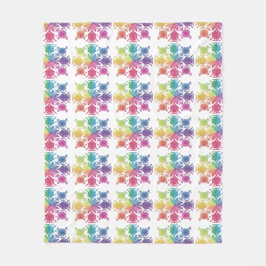 アステカ フリースブランケット (正面)