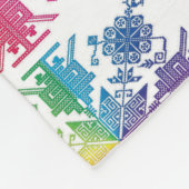 アステカ フリースブランケット (角)