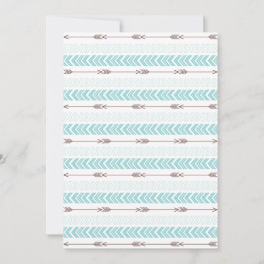 アステカ |ベビーシャワー招待状 招待状 (裏面)