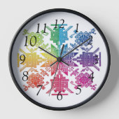 アステカ 壁時計 (正面)