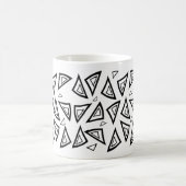 アステカ-幾何インスパイア三角形マグカップ コーヒーマグカップ (中央)
