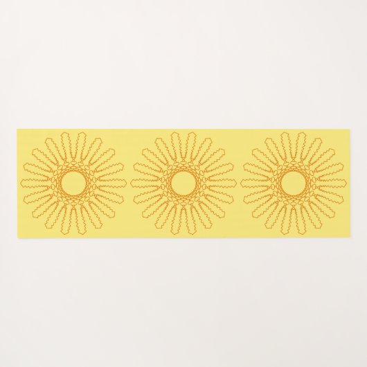 アステカSun Pattern Double Sided ヨガマット (裏面(横))