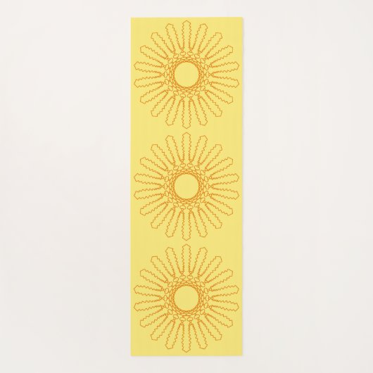 アステカSun Pattern Double Sided ヨガマット (裏面)
