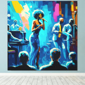 アステティック・ミュージック・ウォール・アート キャンバスプリント (インサイチュ (ウッドフロア))