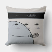 アステントーンジオメトリックフローラボー装飾用クッション クッション (正面)