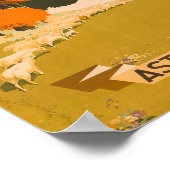 アストゥリアス・スペイン・ヴィンテージ旅行 ポスター (角)