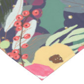 アストラエレガントル·アウラ·ウィンター·フローラ&金ゴールド·ドット テーブルクロス (アングル)