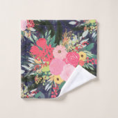 アストラエレガントル·アウラ·ウィンター·フローラ&金ゴールド·ドット バスタオルセット (ウォッシュタオル)