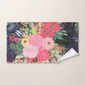 アストラエレガントル·アウラ·ウィンター·フローラ&金ゴールド·ドット バスタオルセット (ハンドタオル)