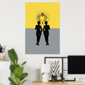 アストラフェミニンアモダンート ポスター (ホームオフィス)