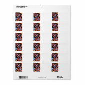 アストラルのトラベル絵を描ハンド抽象芸術幾何学的アート ラベル (フルシート)