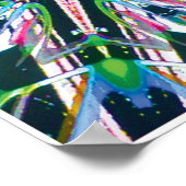 アストラルキネティックコラージュ万華鏡のように千変万化するパターンポスター ポスター (角)