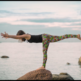 アストラルグランジフラワーインクレギンス-おもしろい レギンス