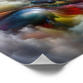 アストラルダンス – 抽象芸術ウーマン – シュールアルアート ポスター (角)