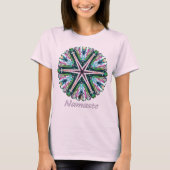 アストラルナマステ万華鏡のように千変万化するパターンTシャツ Tシャツ (正面)