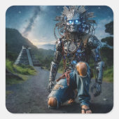 アストラルブルージーンズ戦士 スクエアシール (正面)