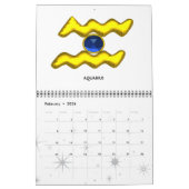 アストラル迷路金ゴールド〔占星術の〕十二宮図図占星術 カレンダー (2月 2026)