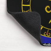 アストラル・ホルス・アイ、ブルー・タリスマン星占い図 マウスパッド (コーナー)