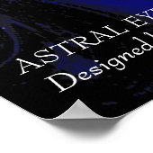 アストラル・ホルス・アイ/ブルー・タリスマン〔占星術の〕十二宮図図 ポスター (角)