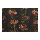 アストランティアの花：フローラヴィンテージ織。 枕カバー (裏面)