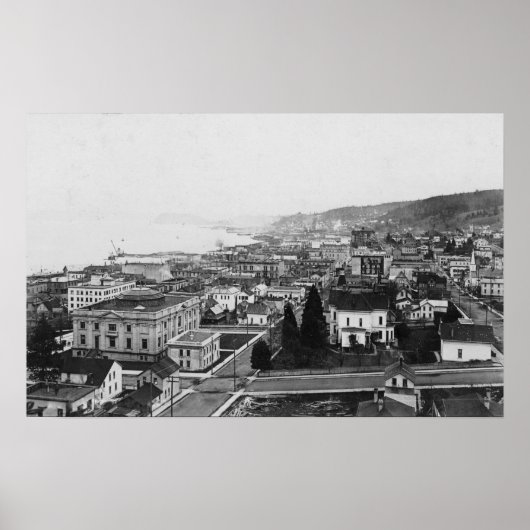 アストリアの鳥瞰図、または写真 ポスター (正面)