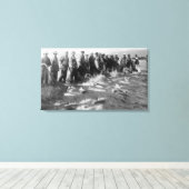 アストリアまたは写真でサーモンを縫う キャンバスプリント (インサイチュ (ウッドフロア))