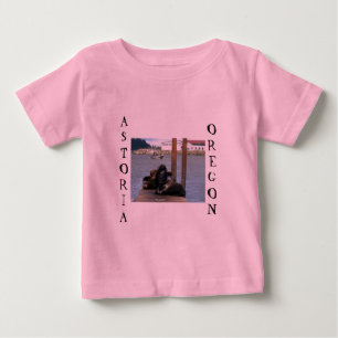 アストリアオレゴン海ライオンズ ベビーTシャツ
