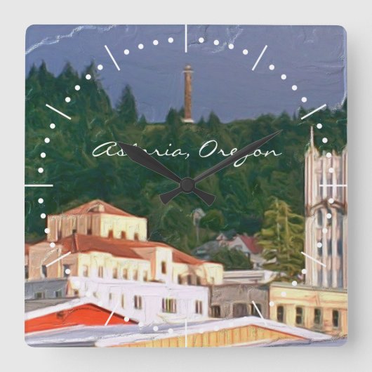 アストリアオレゴン スクエア壁時計 (正面)