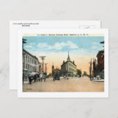 アストリアスクエア，アストリア，クイーンズ，ニューヨークヴィンテージ ポストカード (正面/裏面)