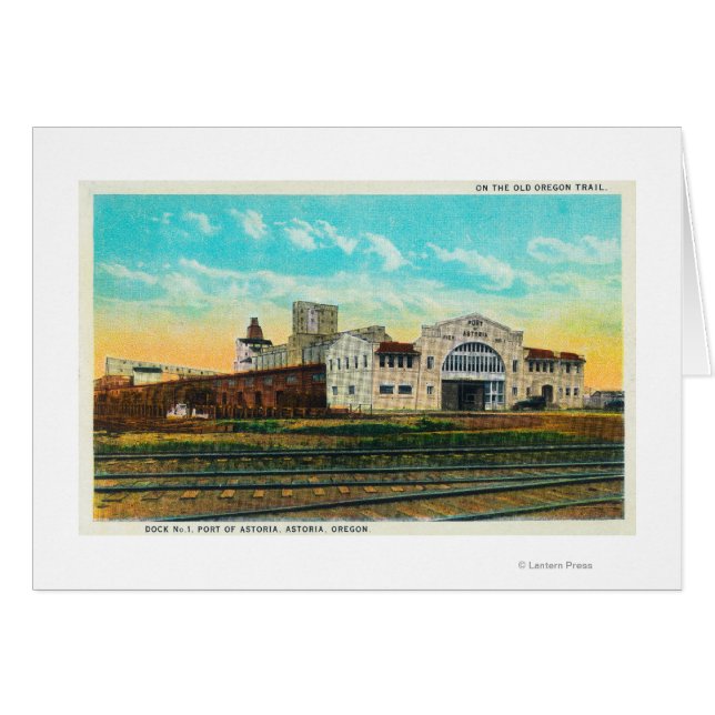 アストリア港の外装波止場建物 (正面横)