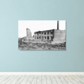 アストリア、オレゴン州アストリア・ナトルの火災ビュー。銀行 キャンバスプリント (インサイチュ (ウッドフロア))