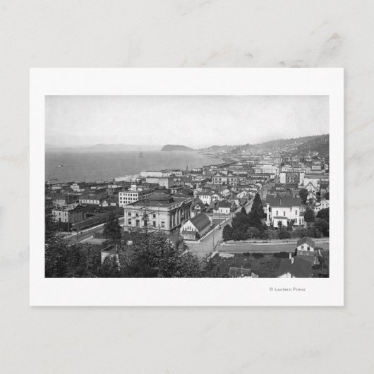 アストリア、オレゴン州ビジネスセクションとウォーターフロント ポストカード (正面)