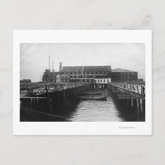 アストリア、オレゴン州漁師の荷造り風景 ポストカード (正面)