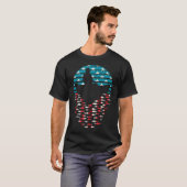 アストリア オレゴン州: 漁船のブイ 夕焼け 海岸のバッジ Tシャツ (正面フル)