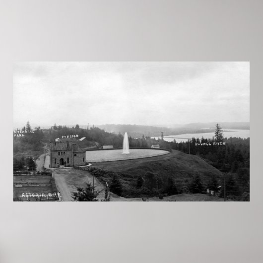アストリア、オレゴン・レセヴォワール、フォート・アストリア ポスター (正面)