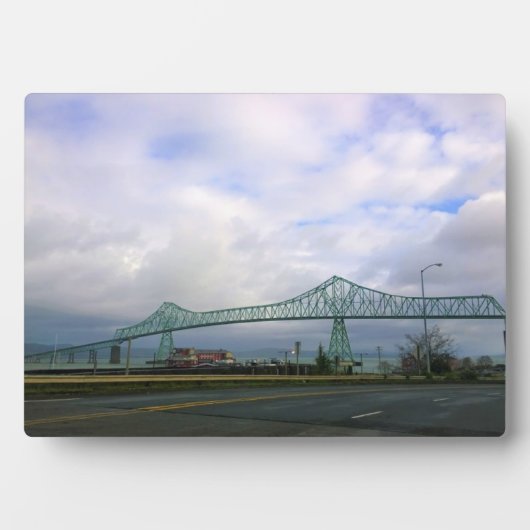 アストリア・メグラーブリッジ、アストリア、オレゴン フォトプラーク (正面)