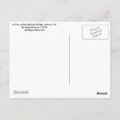 アストリアNYヘルゲート橋の眺め ポストカード (裏面)