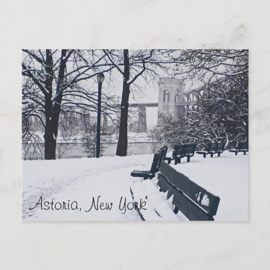 アストリアNYヘルゲート橋の眺め ポストカード (正面)