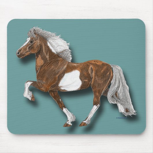 アストリッド・アイスランドの馬のゲート マウスパッド (正面)