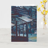 アストルプレイスアボリジニーズニューヨークシティグリーティングカー カード (黄色い花)