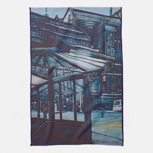 アストルプレイスアボリジーンズ， NYC キッチンタオル (縦)