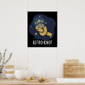 アストロおもしろいノット宇宙飛行士プンダークBG ポスター (キッチン)