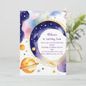 アストロお洒落アドベンチャーカスタム誕生日 招待状 (スタンド正面)