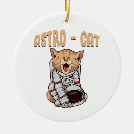 アストロねこ セラミックオーナメント (正面)