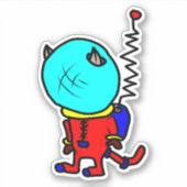 アストロの猫用スーツ シール (正面)