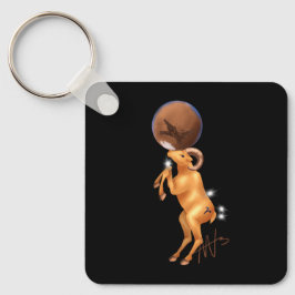 アストロアリー火星〔占星術の〕十二宮図メタル キーホルダー