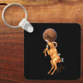 アストロアリー火星〔占星術の〕十二宮図メタル キーホルダー (正面)