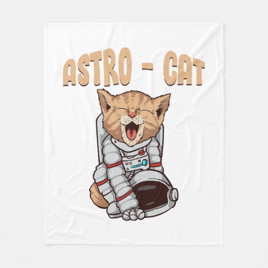 アストロキャット フリースブランケット (正面)